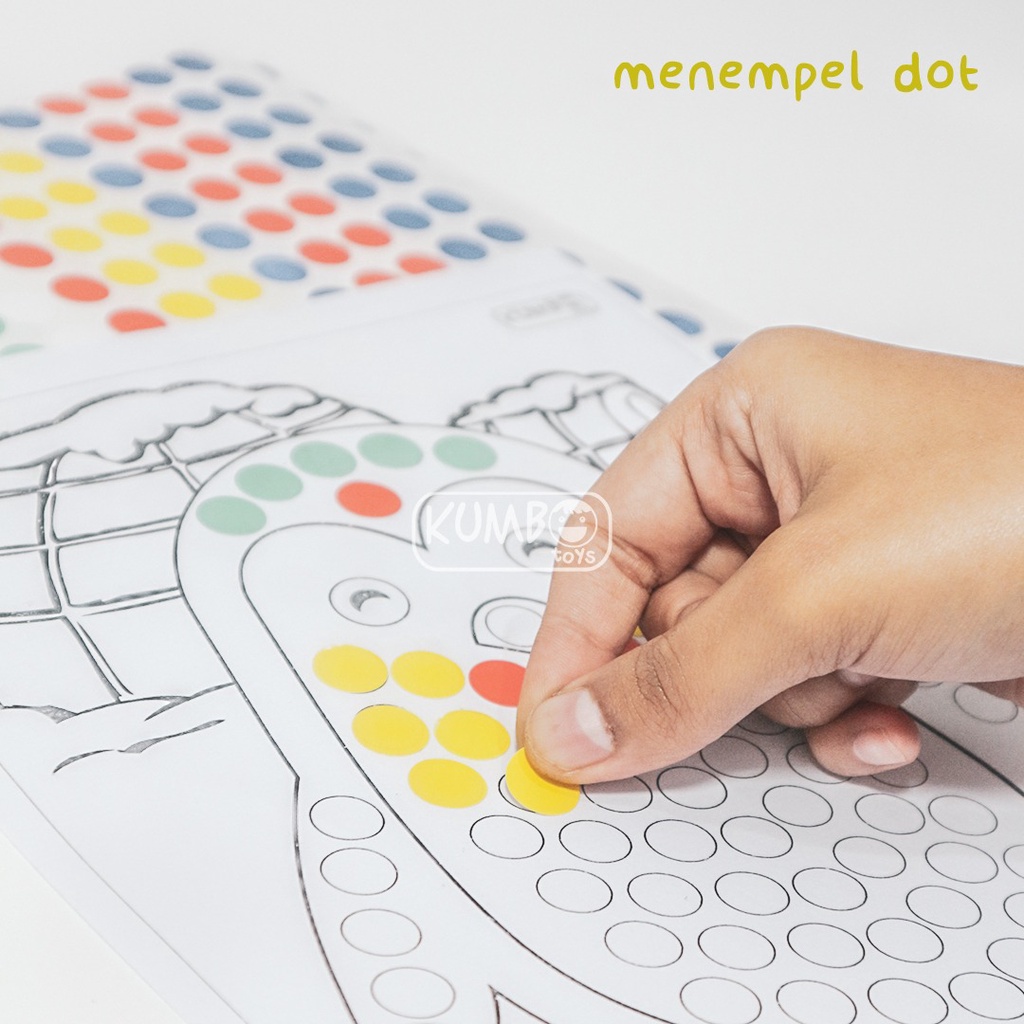 Mainan Edukasi Paket Menempel Dot Sticker/Label