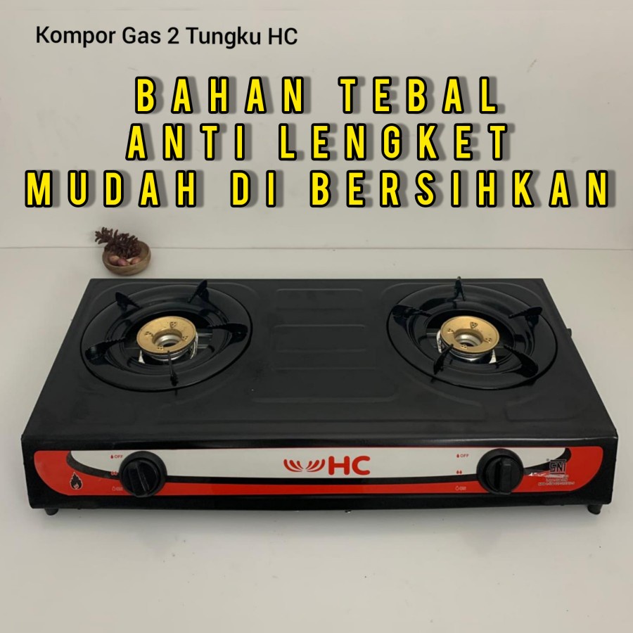 KOMPOR GAS 2 TUNGKU PROGAS PG 269 C/KOMPOR GAS TEFLON TAHAN KARAT MURAH DESAIN ELEGAN