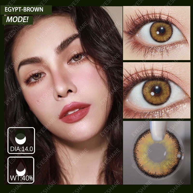 【COD】Menyinarimu EGYPT Gray Softlens Lensa Mata Softlen 14.0mm Gray Contact lens Warna Lensa Kontak Soflen