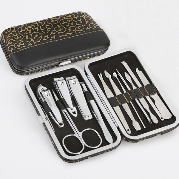 Manicure Pedicure Set 7 in 1 Gunting Kuku Nail Art Set Dompet Menicure Pedicure Meni Pedi Manikur Set