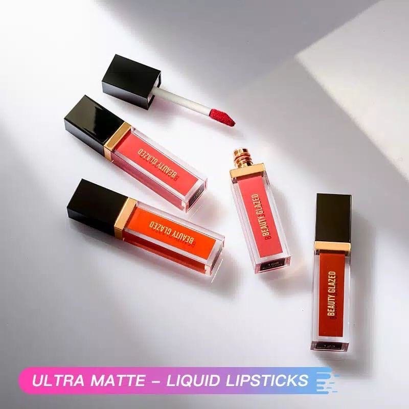 BEAUTY GLAZED LIP CREAM ULTRA MATTE LIQUID 24 COLOR LONG LASTING