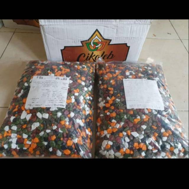 

choco stons coklat krikil color mix isi 5 kg