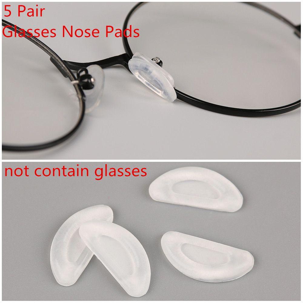 Nanas 5pasang Kacamata Bantalan Hidung Nyaman Non-slip Putih Nose Pads Spectacles Glasses