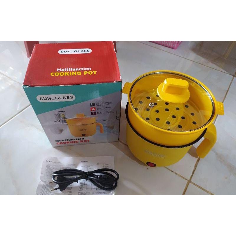 (COD) Panci Listrik Serbaguna / Panci Listrik Advance c-330 / Panci Anti Lengket /  Warmer Steamer