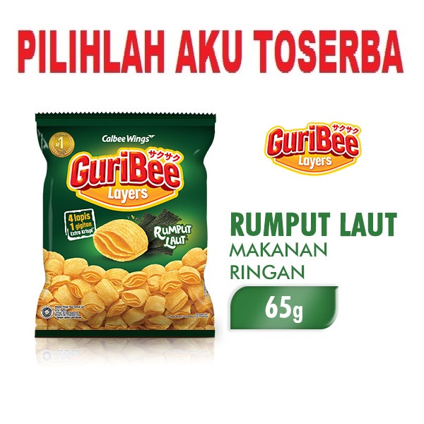 Guribee Layers Rumput Laut 65 gr - ( HARGA SATUAN )