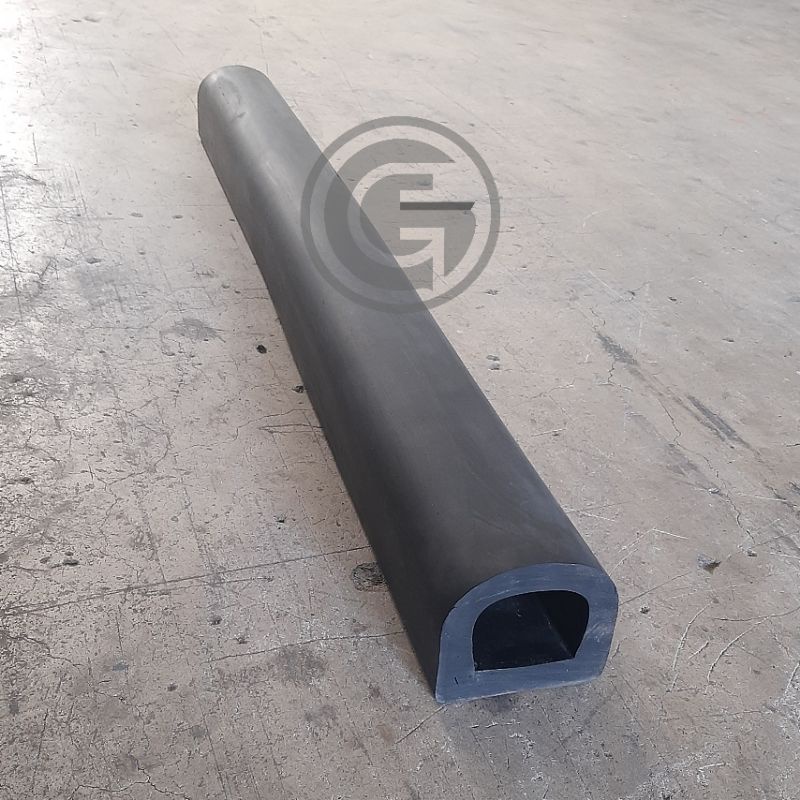 Rubber Bumper Fender Tipe D | Uk. 100cm x 10cm x 10cm | Rubber Fender Loading Dock Bumper Tipe D | K