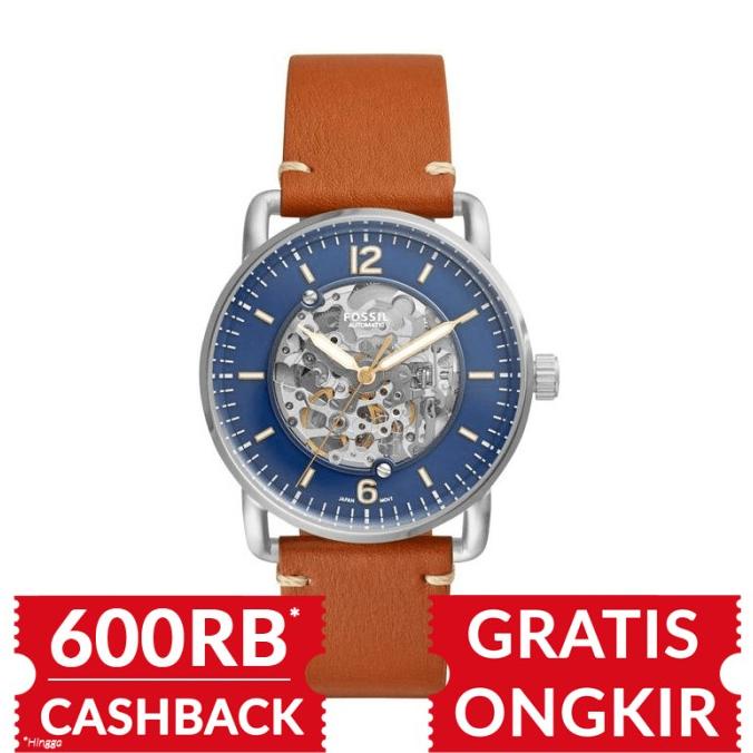 Jam Tangan Pria Fossil Commuter Automatic Brown Luggage ME3159 Termurah