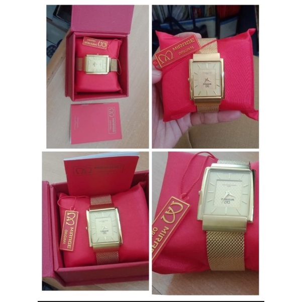 Jam Tangan Wanita Mirage 8605 Rantai Pasir Original