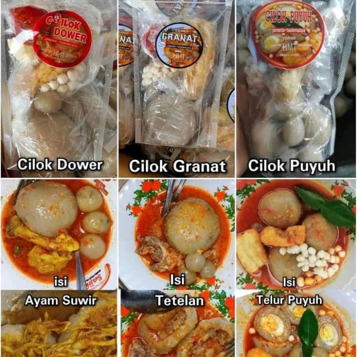 

Cilok isi ayam suwir | Cilok isi tetelan | Cilok isi telur puyuh - Puyuh