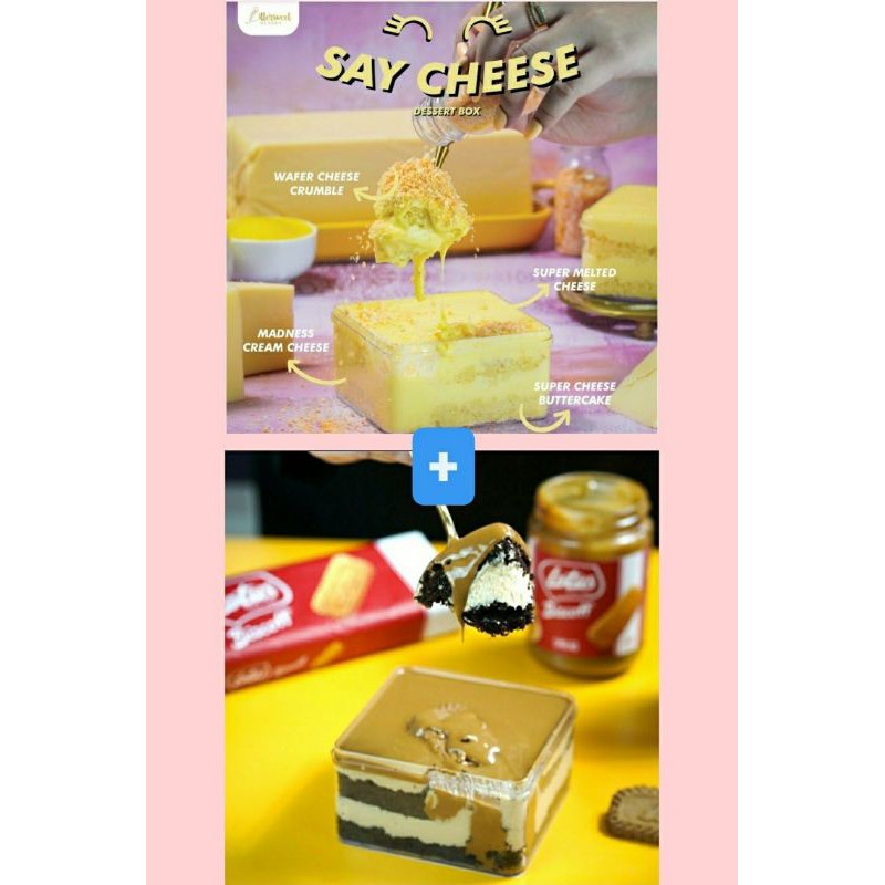 

[Dapat 2 Box] BITTERSWEET BY NAJLA SAY CHEESE + LOTUS DESSERT BOX