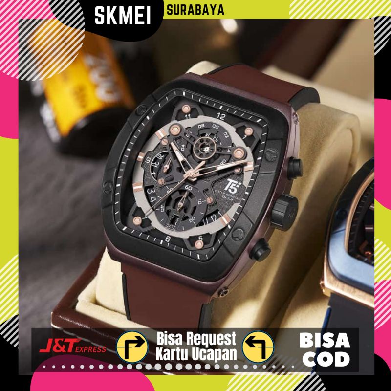 JAM TANGAN PRIA ANTI AIR T5 H 3857 G ORIGINAL