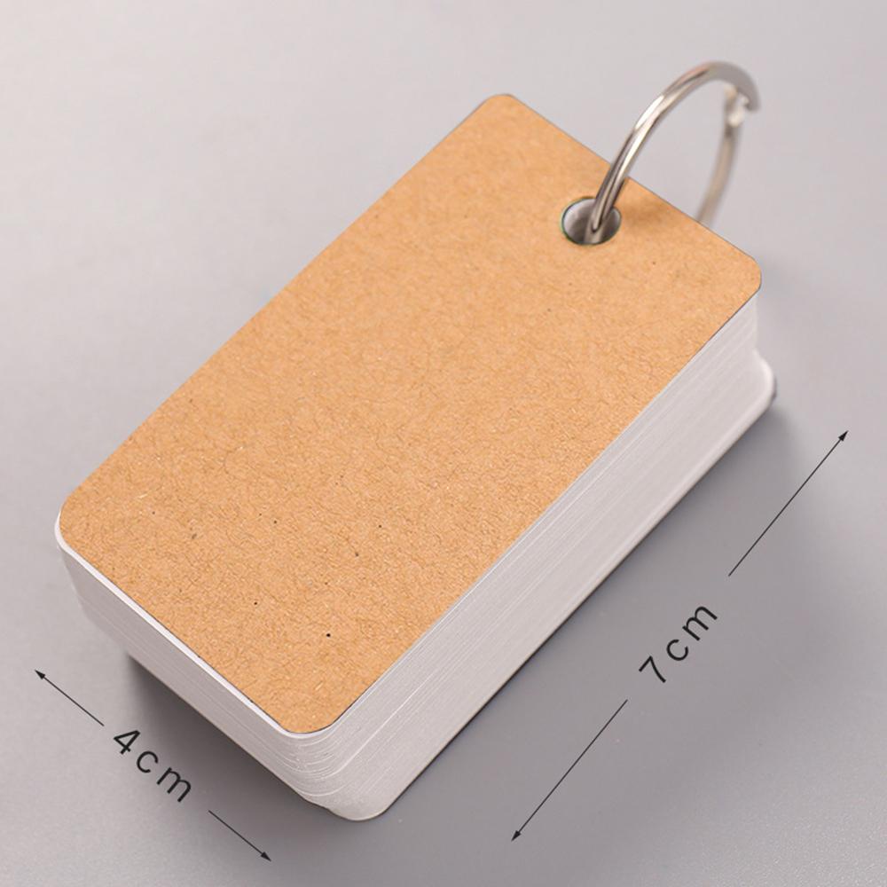 Lanfy Words Card DIY Loose-leaf Notebook Ring Buckle Memo Pad