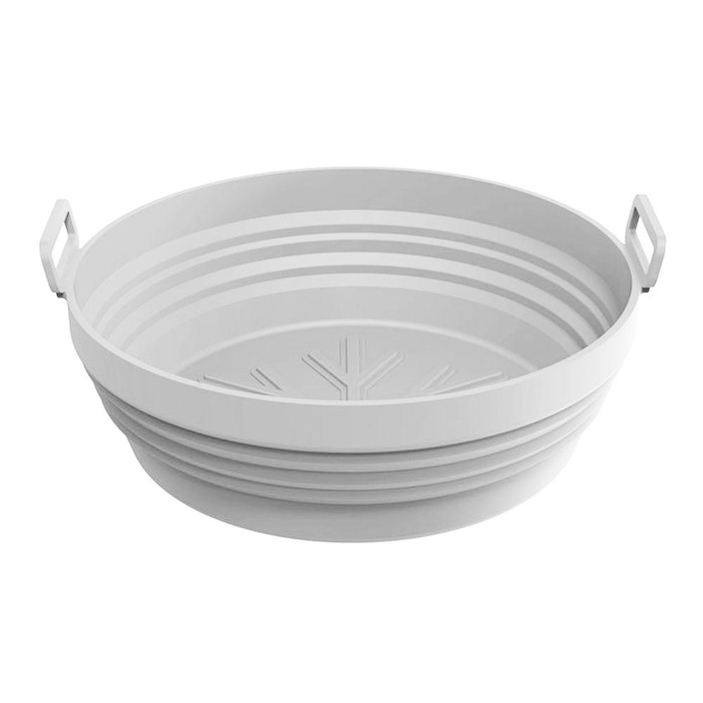 Top Air Fryer Silikon Pan Aksesoris Lembut Roasting Basket Dapat De Reused Pizza Plate Rumah Lipat