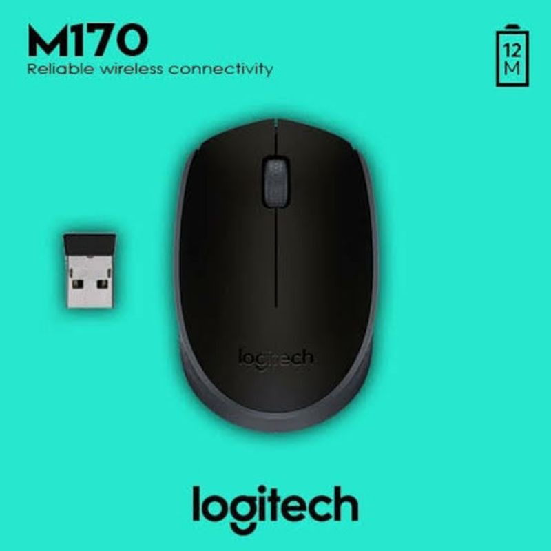 Mouse Wireless Logitech M170 original bkn kw1 bkn oem Surya Candra