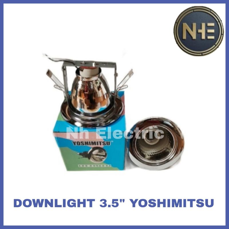 Downlight 3,5 Inchi Silver Yoshimitsu - Rumah Lampu 3.5 Inchi Stanliess Yoshimitsu - Downlight 3,5&quot; Chrome Yoshimitsu