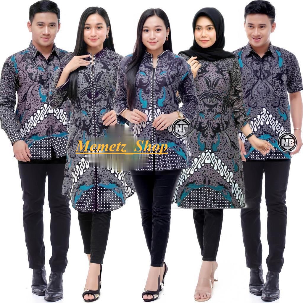 Maura Couple - Sania Ruffle Batik Couple Ori Ndoro Jowi Garansi Termurah Shopee - BATIK COUPLE MODERN