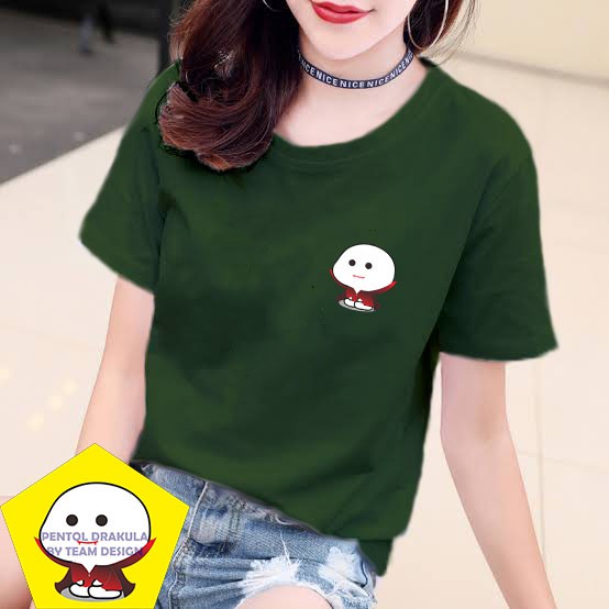 YOURSTYLE1119 - KAOS PENTOL DRAKULA BAJU KAOS WANITA UNISEX OVERSIZE PRIA JUMBO CASUAL KEKINIAN