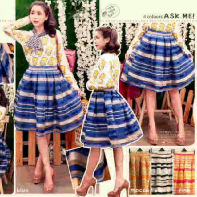 Rok Stripe Organza