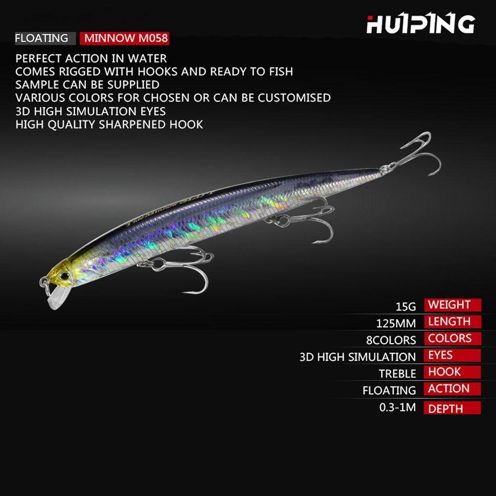 Preva Umpan Ikan Kecil Apung Multicolor Crankbaits Tackle Minnow Lures