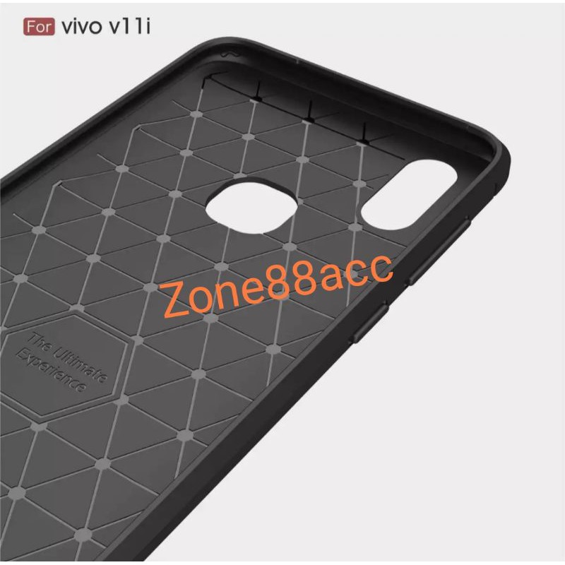 Silicon Case VIVO V11 V11i V11 Pro Softcase iPAKY Carbon Casing Cover TPU