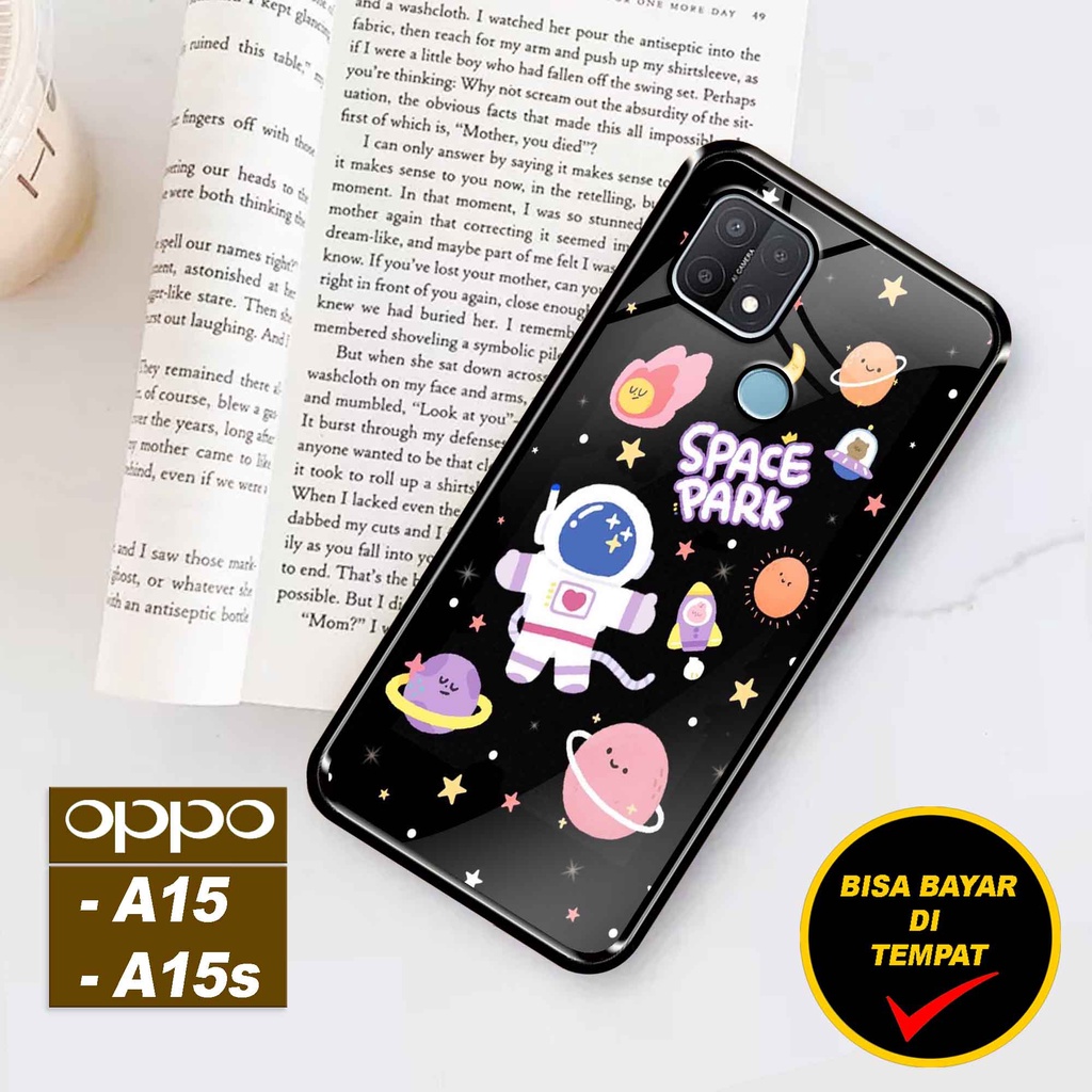 SRC - Case OPPO A15 A15S Motif Galaxy Nasa z Casing Hardcase Glossy 2D Terbaru Silikon Softcase Aero