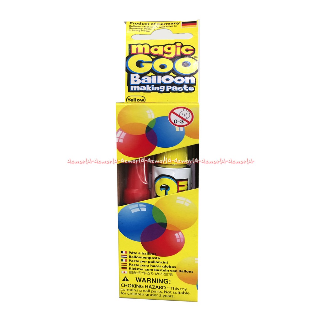 Magic Goo Balloon Making Paste Yellow Mainan Pasta Membuat Balon Magicgo Balon Tiup