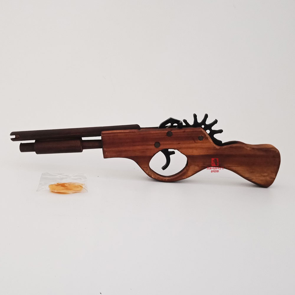 Mainan Pistol Kayu Laras Panjang Shopee Indonesia