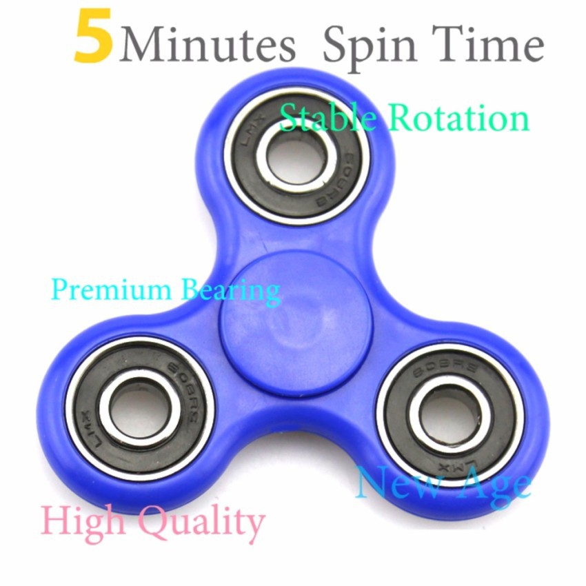 5 Minutes Spin Time Fidget Spinner - Biru