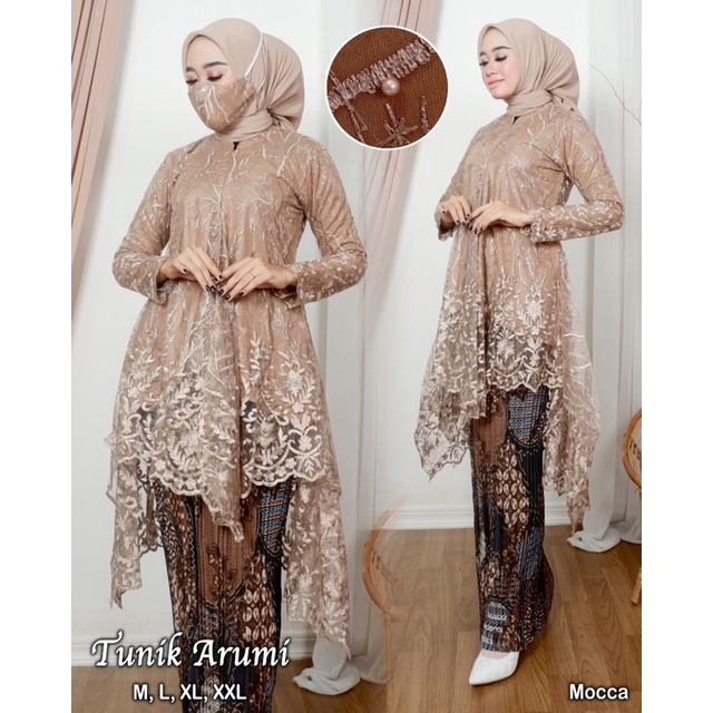 Setelan kebaya tulle mutiara busui friendly | Kebaya favorite | Kebaya modern brukat | kebaya outfit