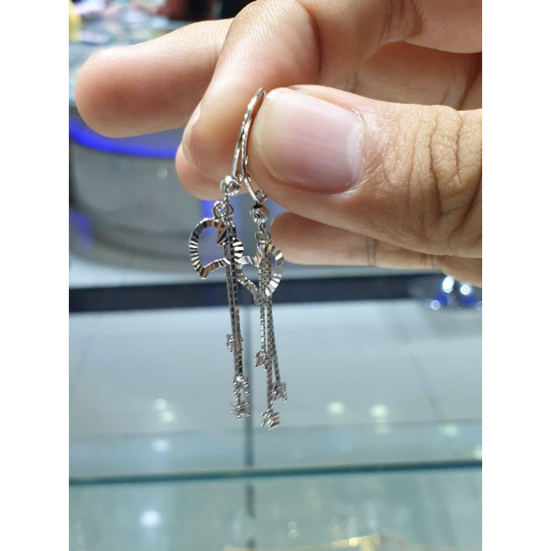 anting desi emas 750 panjang italy