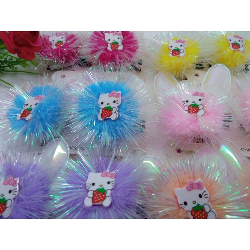 Jepit Rambut Anak Lucu JEPITAN SET ANAK JEPIT PASANGAN HELLO KITTY JEPITAN ANAK LUCU HELLO KITTY JEP