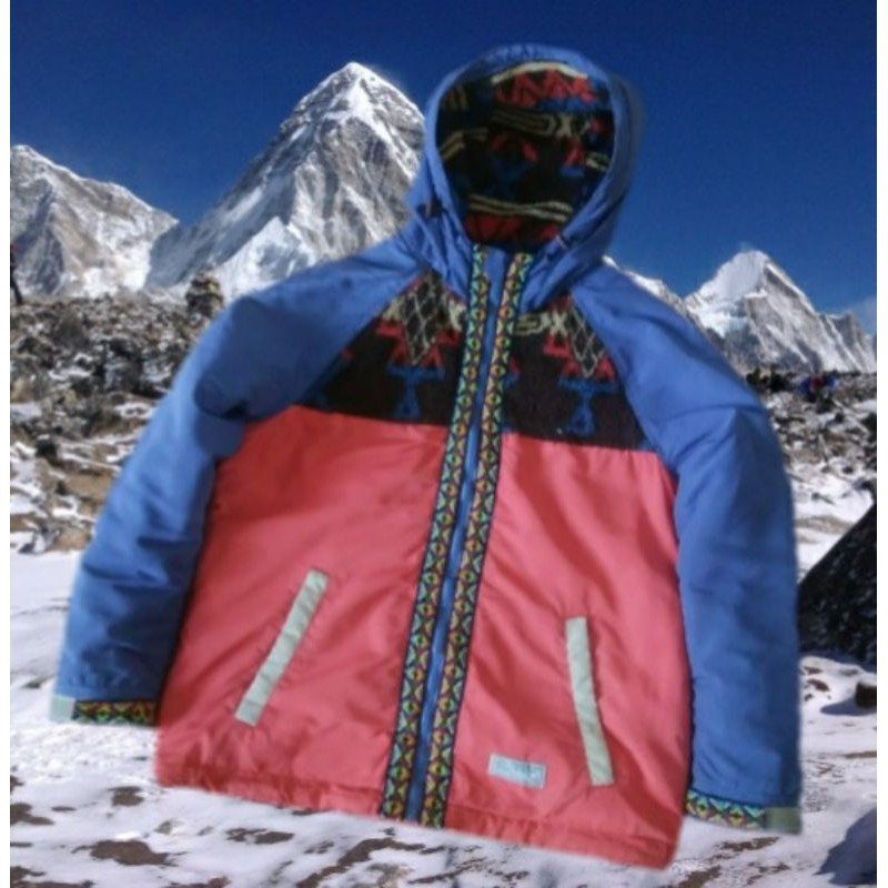 jaket gunung etnik second mulus parasut tebal