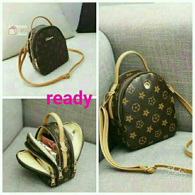 Tas Selempang Sling Bag Ginna lv tas kecil tas lokal tas selempang wanita bisa cod