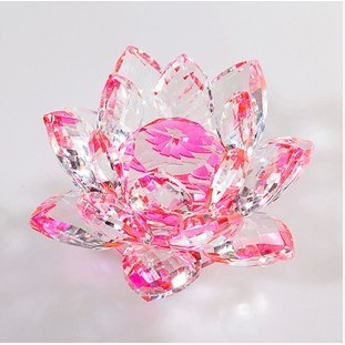 Heavenly Lotus Teratai Kristal Hiasan Dekorasi Pajangan Crystal Religius