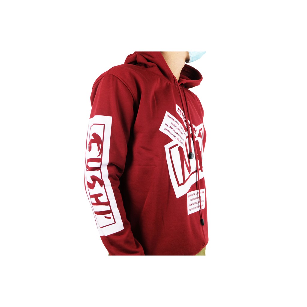 Amspro Hoodie NR hoodie pria hoodie tebal  sweater pria NR-fleece