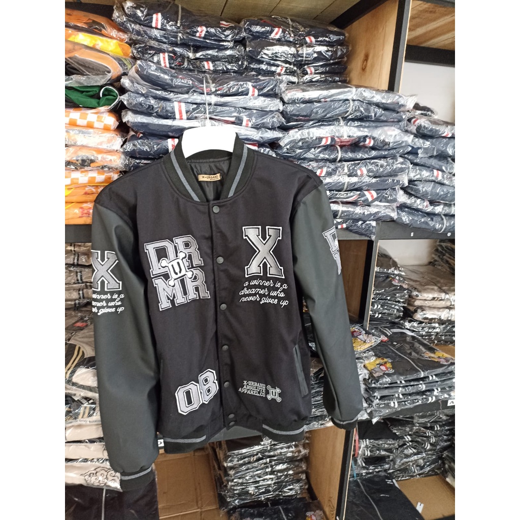 Hot Deals Jaket Varsity Dreamer / Jaket Varsity X Urband Hitam