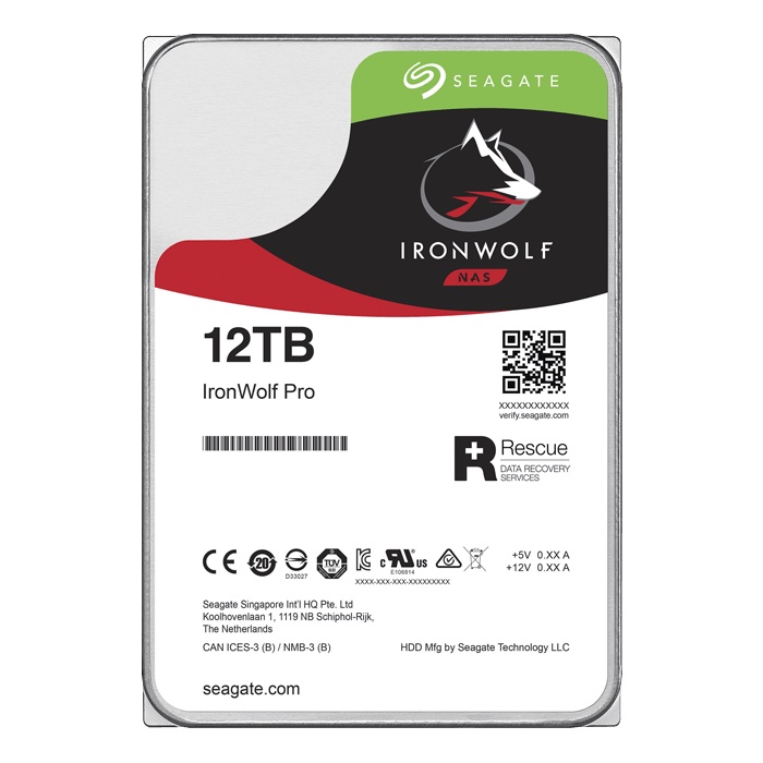 SEAGATE IronWolf Pro 12TB 3.5&quot; 7200RPM 256MB SATA HDD