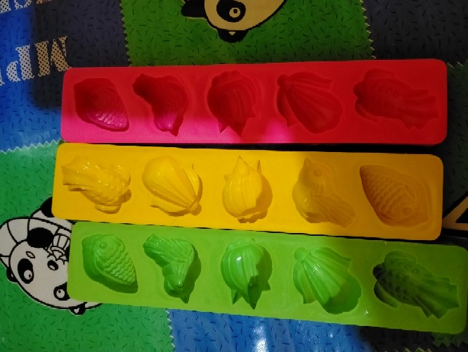 Cetakan Kue Bangkit Dan Sagu Plastik 5 Variasi Motif