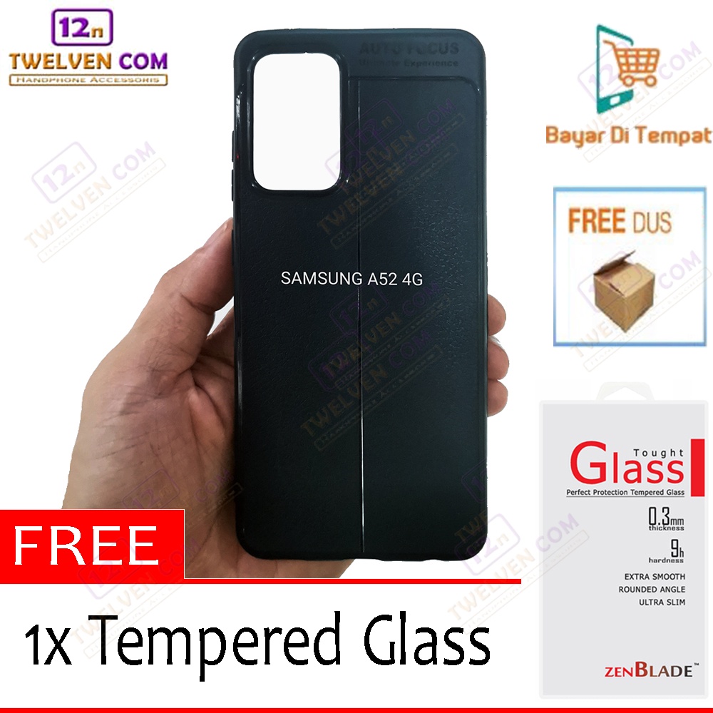 [FLASH SALE] Case Auto Focus Softcase Samsung A52 5G - Free Tempered Glass