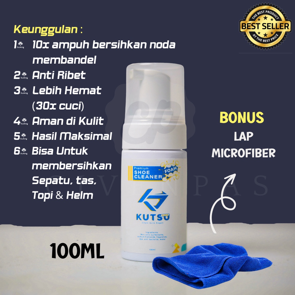 Foam Pembersih Sepatu Teknologi Japan 100ML