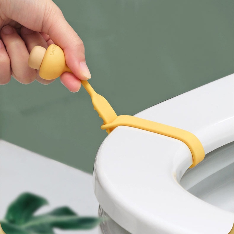 Alat Pengangkat Tutup Toilet Bentuk Jamur Bahan Silikon Warna Permen Anti slip Untuk Kamar Mandi