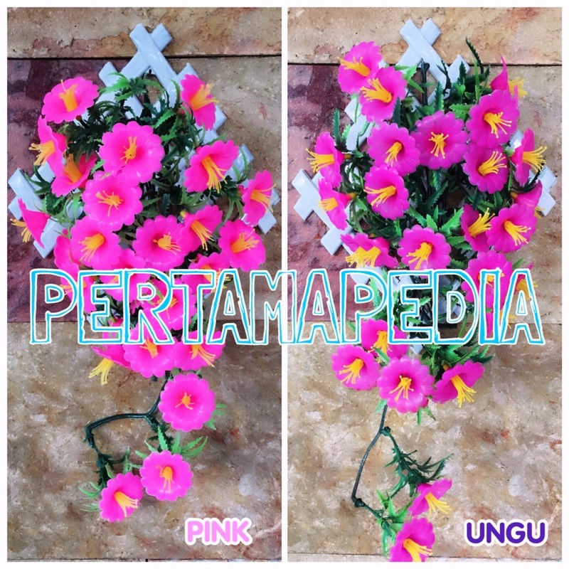 C5 BUNGA TEROMPET PLASTIK/Bunga Artificial/Bunga Dekorasi/Bunga Hiasan/Bunga Dinding/Bunga Pajangan-5