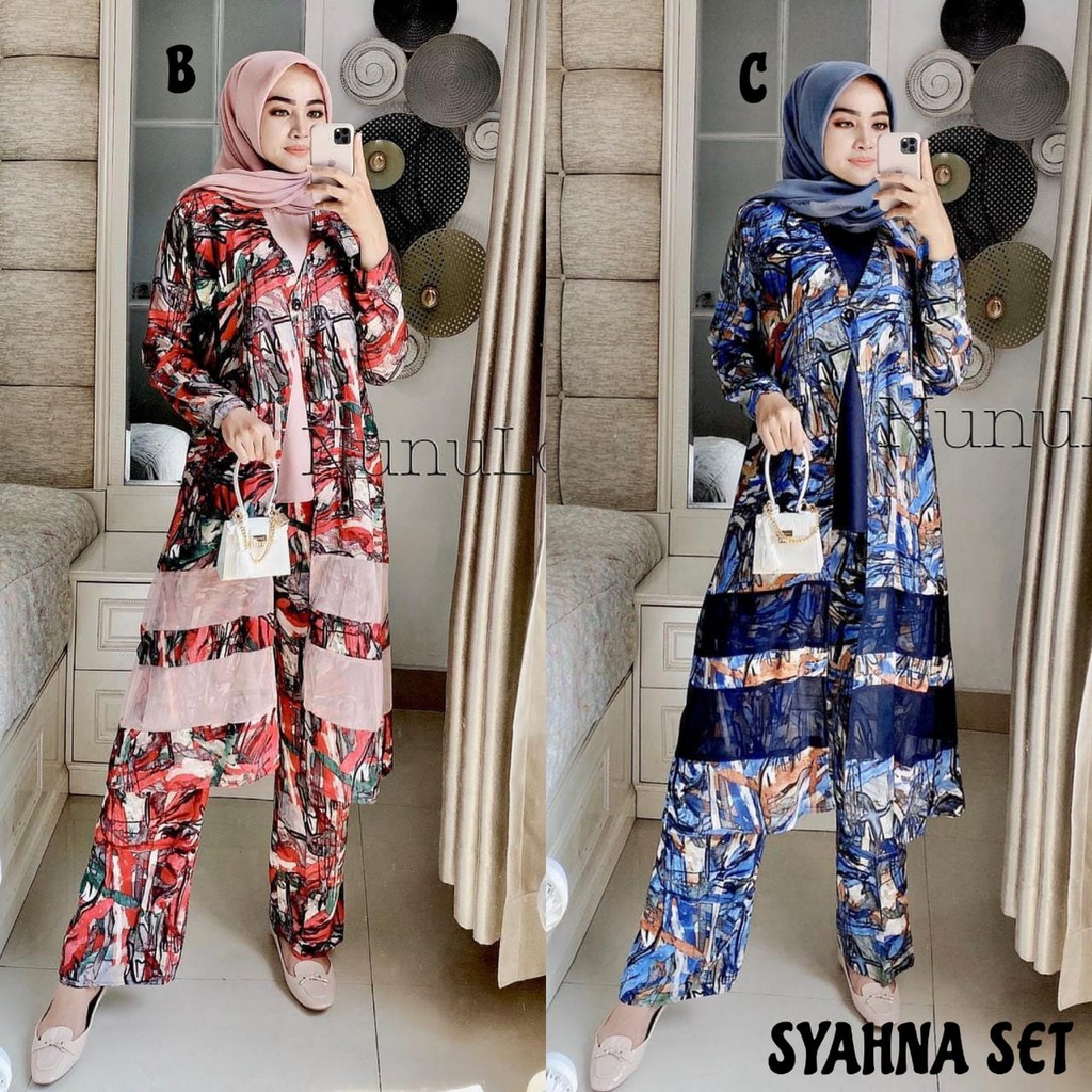 Gamis SYAHNA SET Original by NUNULOLO