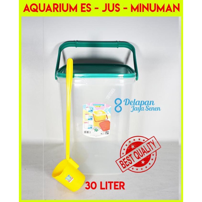 Aquarium Es Kelapa Besar 30 Liter Aquarium Es Buah Toples Es Kelapa