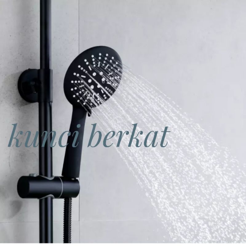 Shower set hitam/Sower tiang/Shower set black/Only Shower