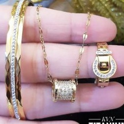 Titanium Set Perhiasan Wanita P451