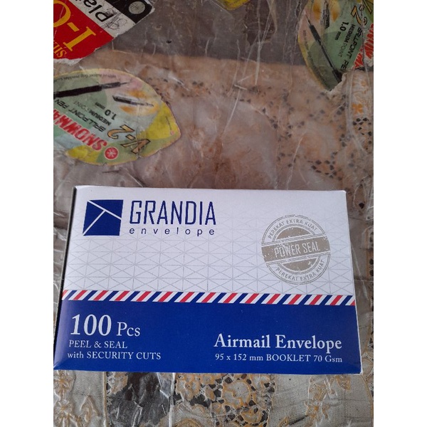 

AMPLOP GRANDIA AIRMAIL 95x152mm ISI 100 LEMBAR