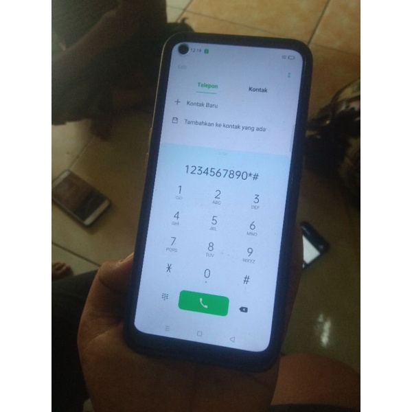 jual lcd + frame sj UTK HP OPPO A53 original copotan & tidak ada minus