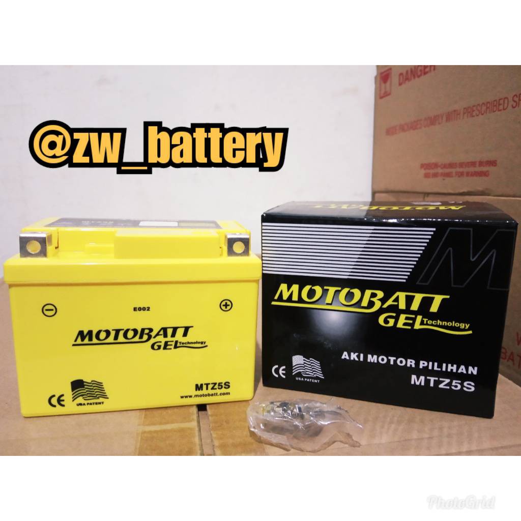 Aki Motor Honda Beat,Scoopy, Mio J, Soul GT Motobatt MTZ5S Aki GEL/Aki