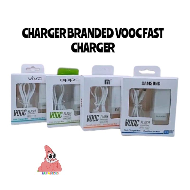 CHARGER CHARGING CASAN HP BRANDED VOOC FAST CHARGER XIAOMI/OPPO/SAMSUNG/VIVO MICRO USB